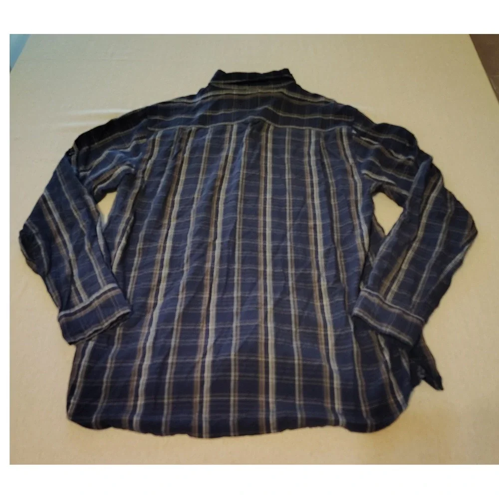 The North Face Mens‎ Plaid Long Sleeve Button Up Shirt XL Pockets LL